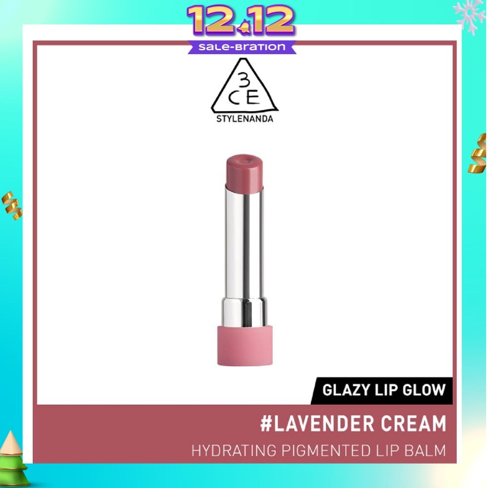 3CE Glazy Lip Glow Lavender Cream 31 25ml