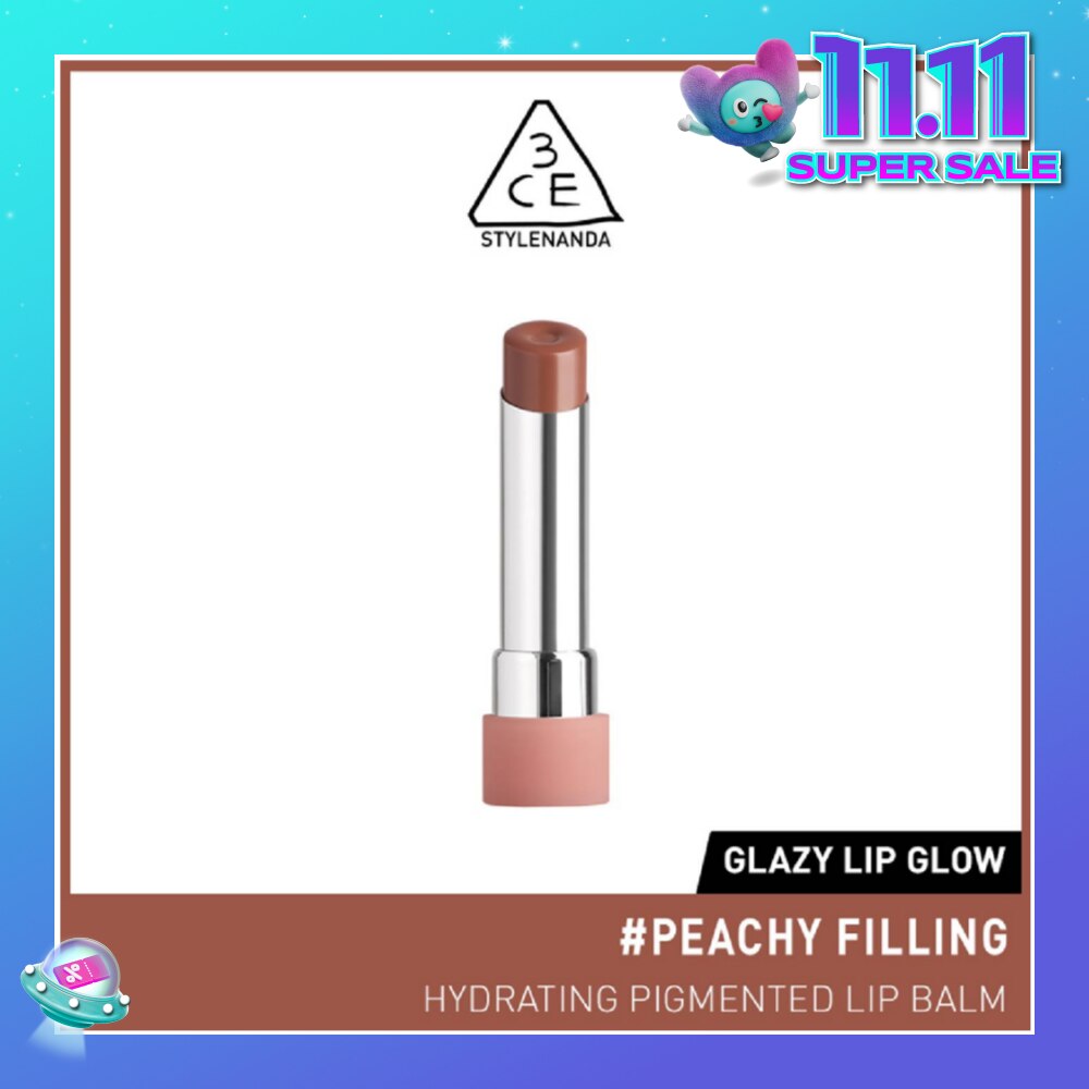 3CE Glazy Lip Glow Peachy Filling 32 25ml