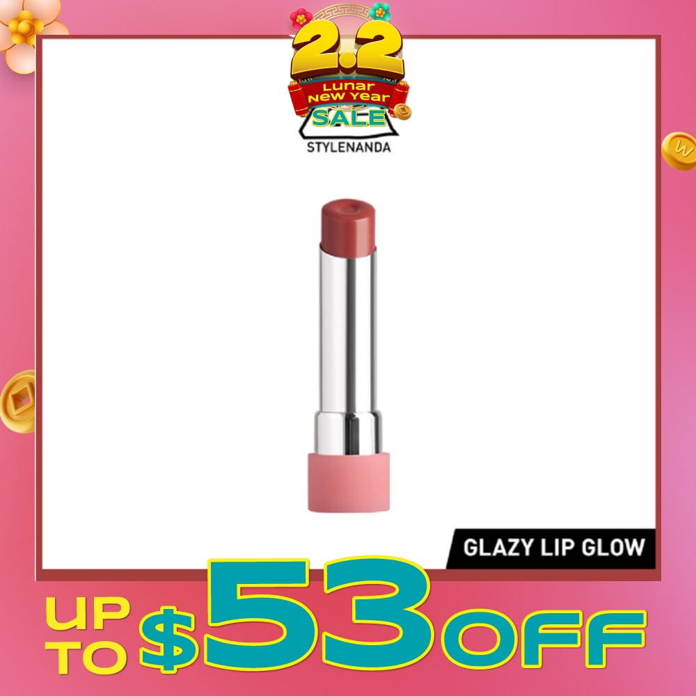 3CE Glazy Lip Glow Rose Glaze 34 25ml