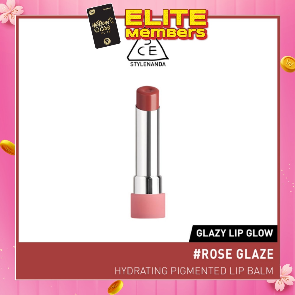 3CE Glazy Lip Glow Rose Glaze 34 25ml