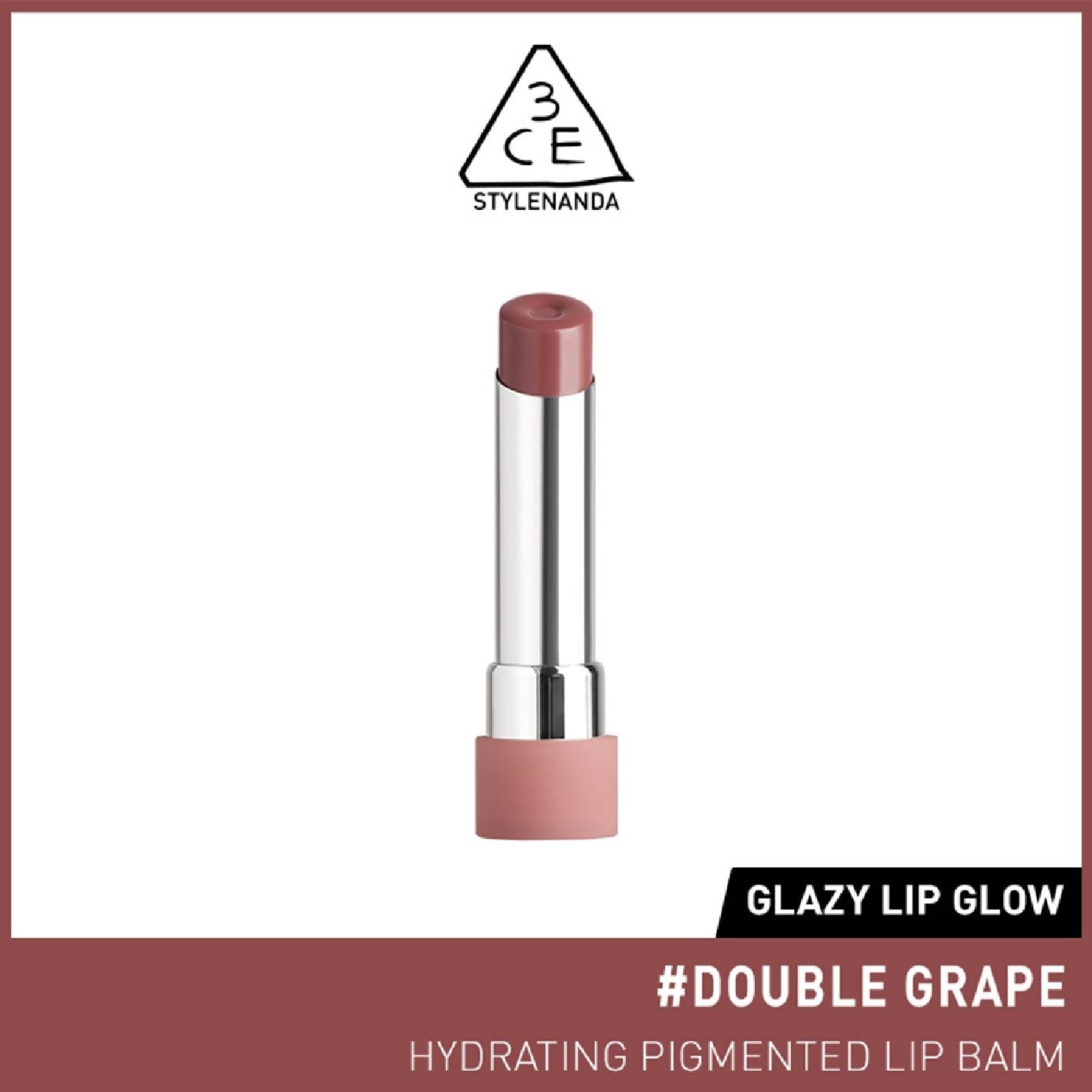 3CE Glazy Lip Glow Double Grape 36 25ml