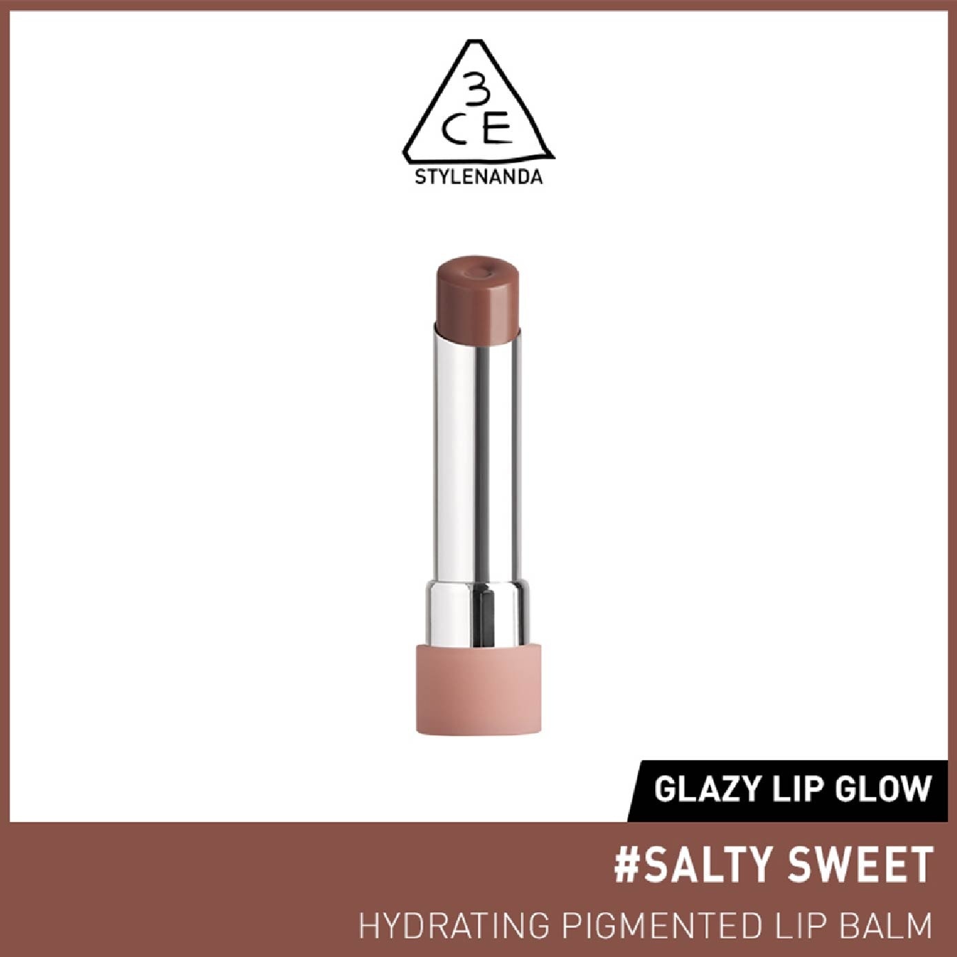 3CE Glazy Lip Glow Salty Sweet 38 25ml