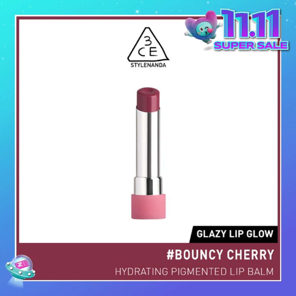 3CE Glazy Lip Glow Bouncy Cherry 39 25ml