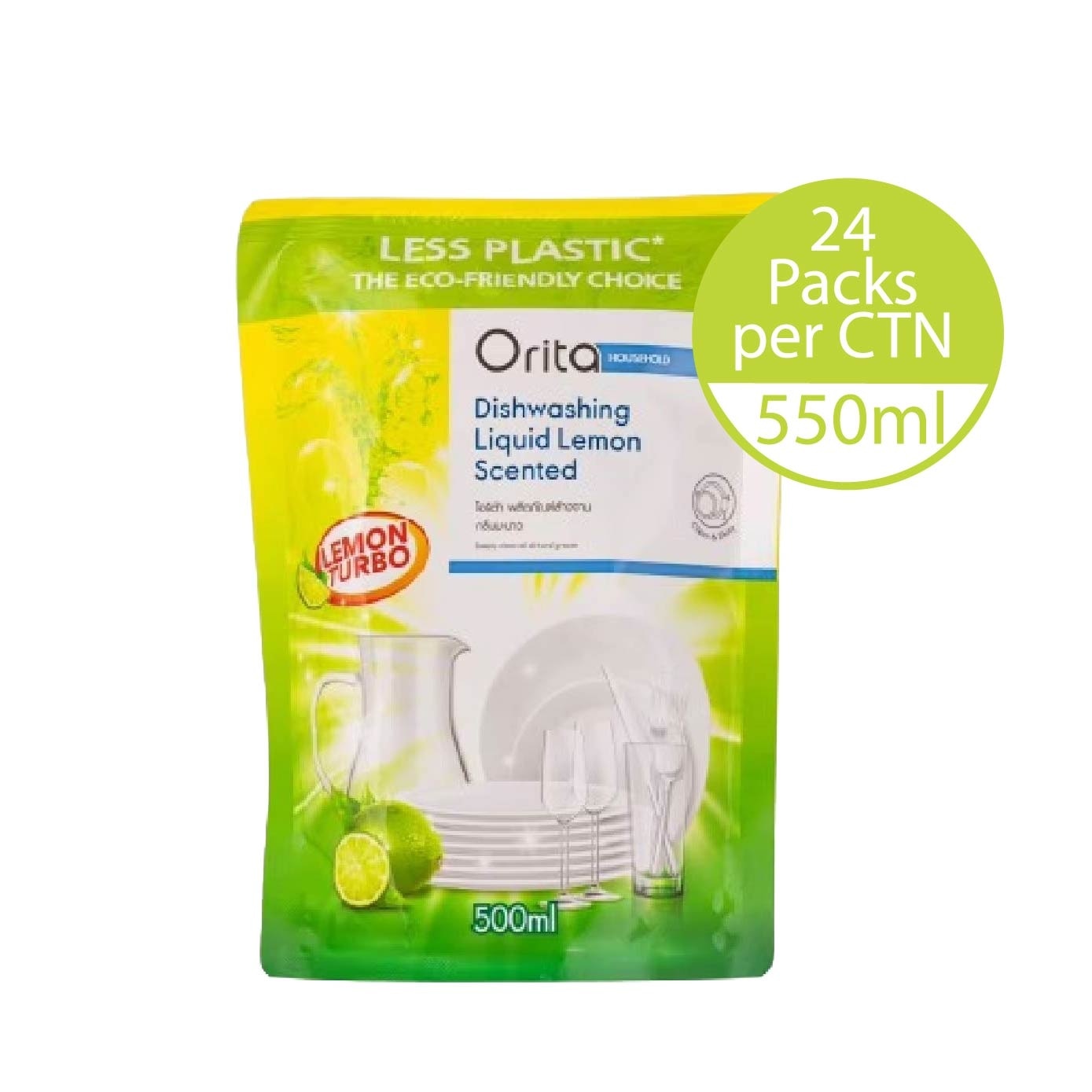 Dishwashing Liquid Lemon Scented 500ml x 24s (Per Carton)