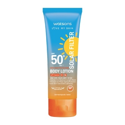 WATSONS Love My Skin Solar Filter Very High Protection Body Lotion Sunscreen SPF50+ PA++++ 100ml