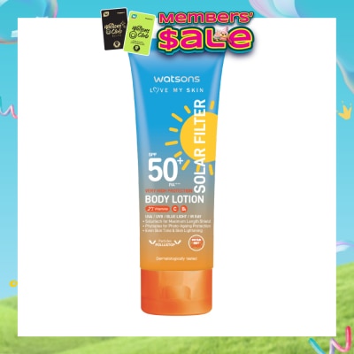 WATSONS - Love My Skin Solar Filter Very High Protection Body Lotion Sunscreen SPF50+ PA++++ 100ml