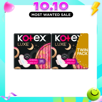 KOTEX Luxe Ultra Thin Wing 28cm Twin Pack 14s x 2 image