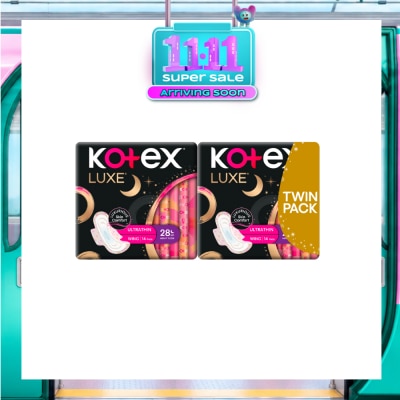 KOTEX Luxe Ultra Thin Wing 28cm Twin Pack 14s x 2 image