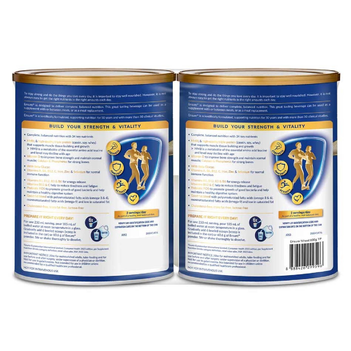 Life Stregnth Pro Adult Nutrition Drink Powder Wheat 800g x 2s
