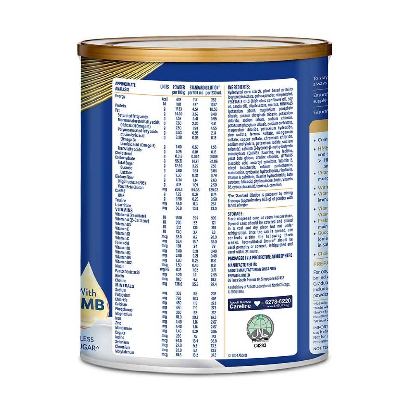 Life Strength Pro Adult Nutrition Drink Powder Plant Based Vegetarian Almond 800g x 2s