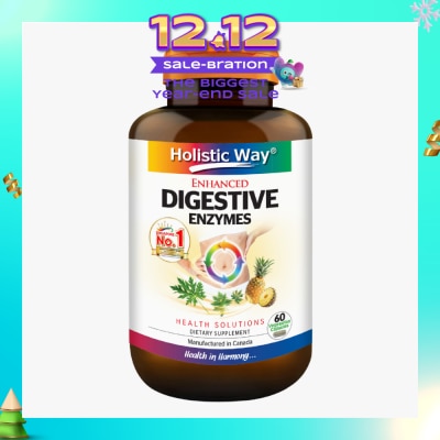 HOLISTIC WAY Enhanced Digestive Enzymes 60s