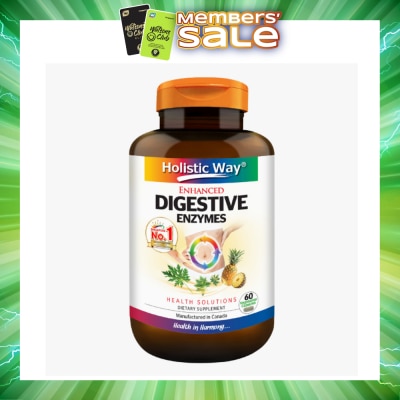 HOLISTIC WAY - Enhanced Digestive Enzymes 60s