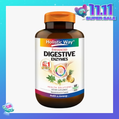 HOLISTIC WAY Enhanced Digestive Enzymes 60s