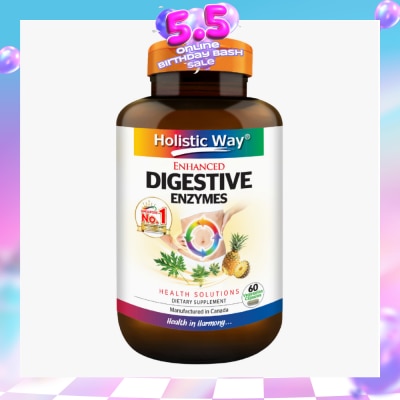 HOLISTIC WAY - Enhanced Digestive Enzymes 60s
