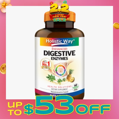 HOLISTIC WAY Enhanced Digestive Enzymes 60s