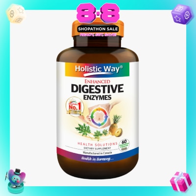 HOLISTIC WAY - Enhanced Digestive Enzymes 60s