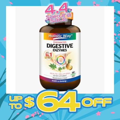 HOLISTIC WAY - Enhanced Digestive Enzymes 60s