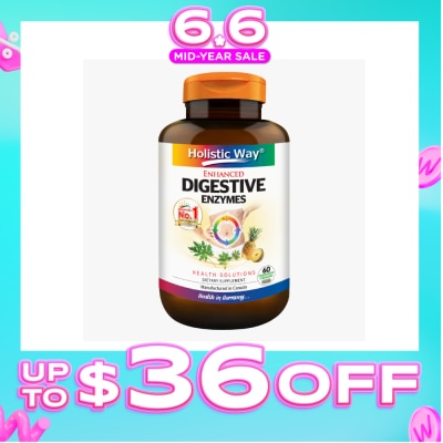 HOLISTIC WAY - Enhanced Digestive Enzymes 60s