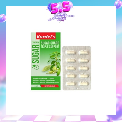 KORDEL'S - Sugar Guard Triple Support 30s (Expiry: Feb`2027)
