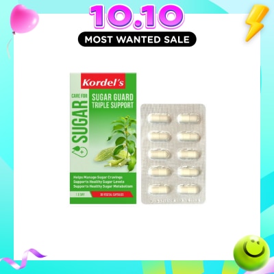 KORDEL'S Sugar Guard Triple Support 30s (Expiry: Feb`2027) image