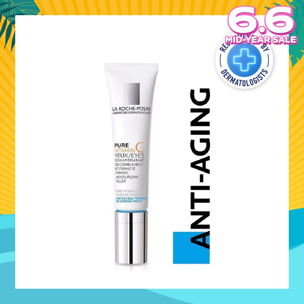 Pure Vitamin C10 Eyes 15ml (Anti-Wrinkle & Skin Radiance Eye Cream with Pure Vitamin C for Aging Skin) 15ml