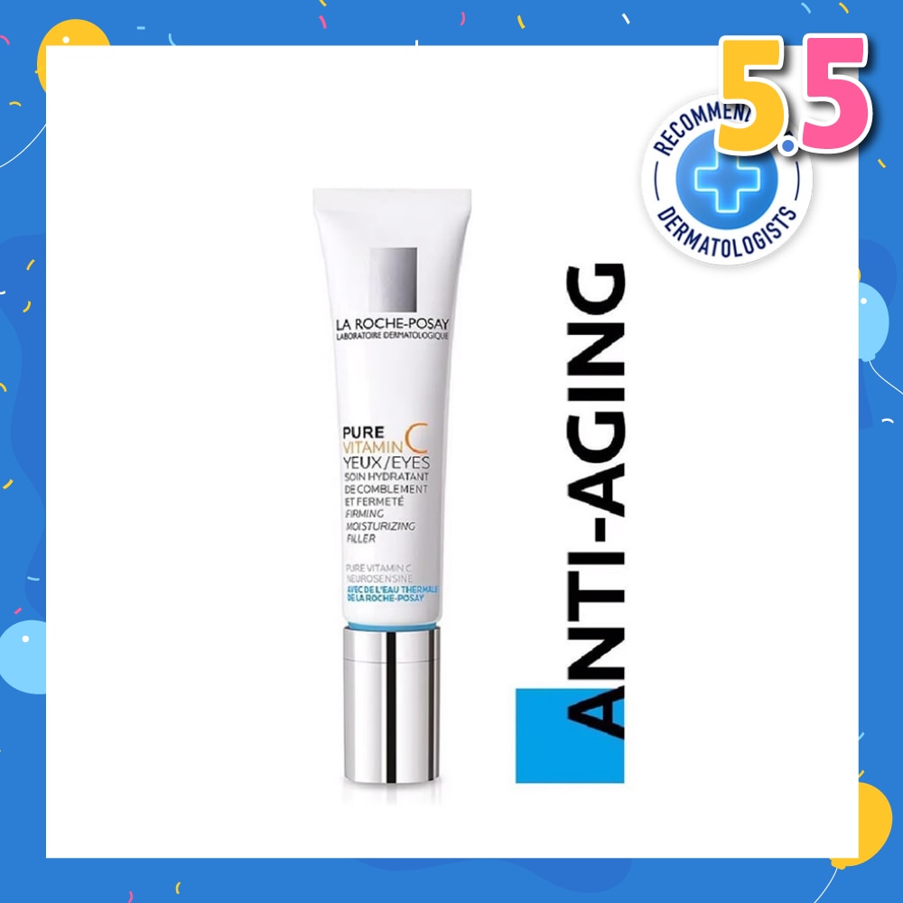 Pure Vitamin C10 Eyes 15ml (Anti-Wrinkle & Skin Radiance Eye Cream with Pure Vitamin C for Aging Skin) 15ml