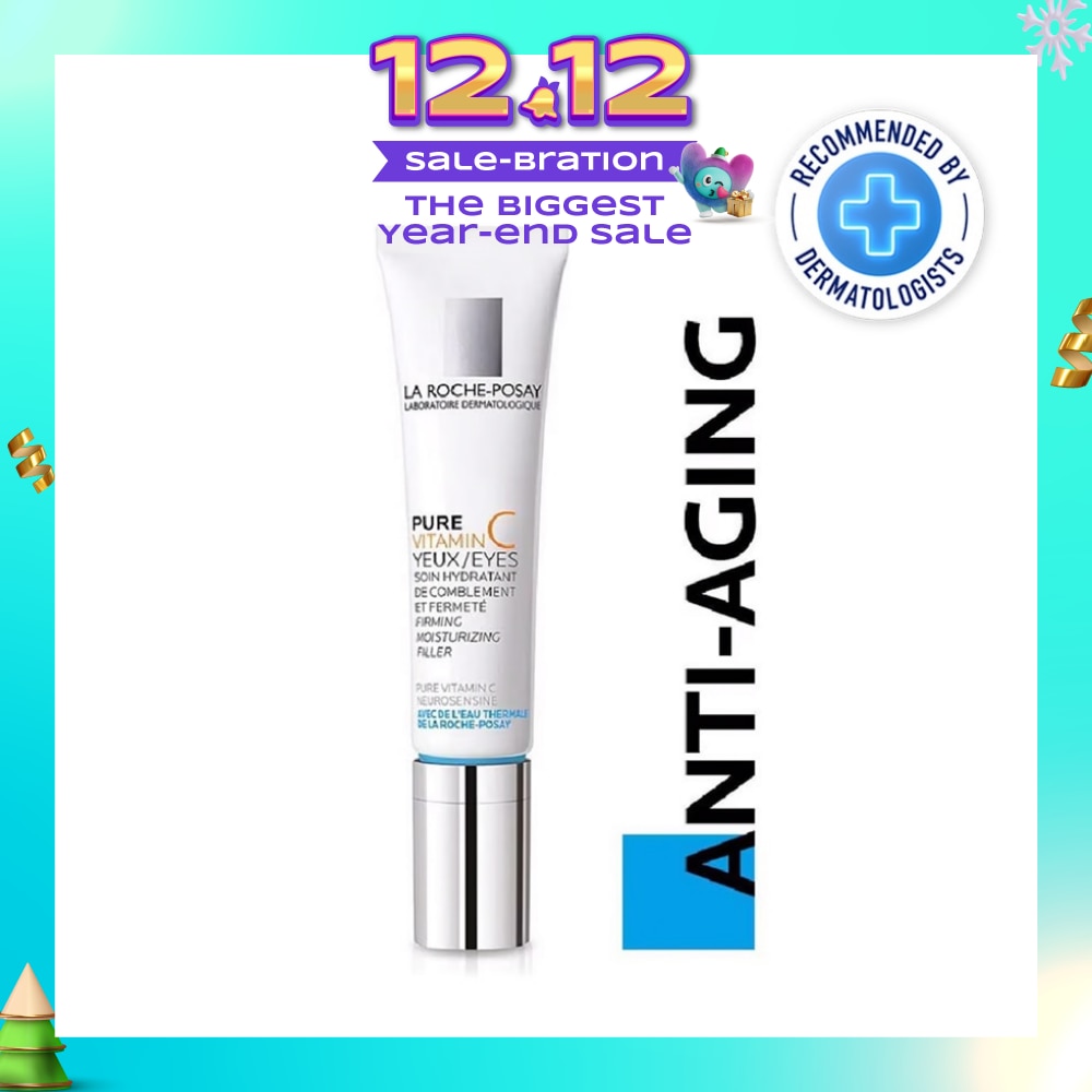 Pure Vitamin C10 Eyes 15ml (Anti-Wrinkle & Skin Radiance Eye Cream with Pure Vitamin C for Aging Skin) 15ml