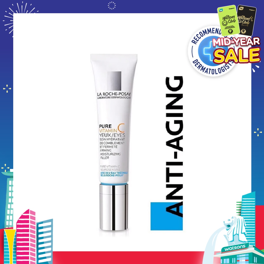 Pure Vitamin C10 Eyes 15ml (Anti-Wrinkle & Skin Radiance Eye Cream with Pure Vitamin C for Aging Skin) 15ml