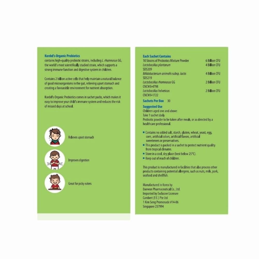 Kid’s Organic Probiotics 2g x 30s
