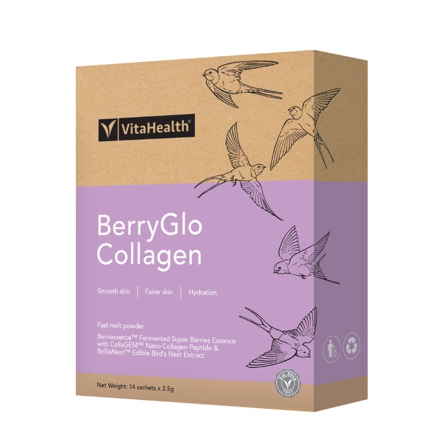 BerryGlo Collagen Sachet 2.5g x 14s