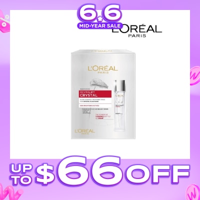 L'OREAL PARIS SKINCARE - Revitalift Crystal Micro-Essence Treatment Mask Sheets (Hydrate and Pore-control For Oily Prone Skin) 5s