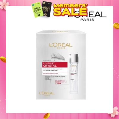 L'OREAL PARIS SKINCARE Revitalift Crystal Micro-Essence Treatment Mask Sheets (Hydrate and Pore-control For Oily Prone Skin) 5s