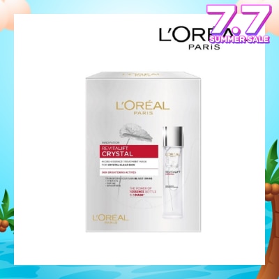 L'OREAL PARIS SKINCARE Revitalift Crystal Micro-Essence Treatment Mask Sheets (Hydrate and Pore-control For Oily Prone Skin) 5s