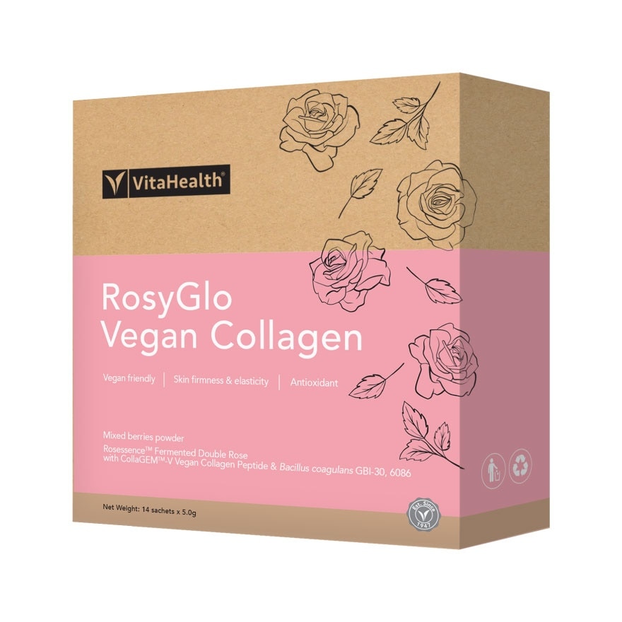 RosyGlo Vegan Collagen Sachet 5g x 14s