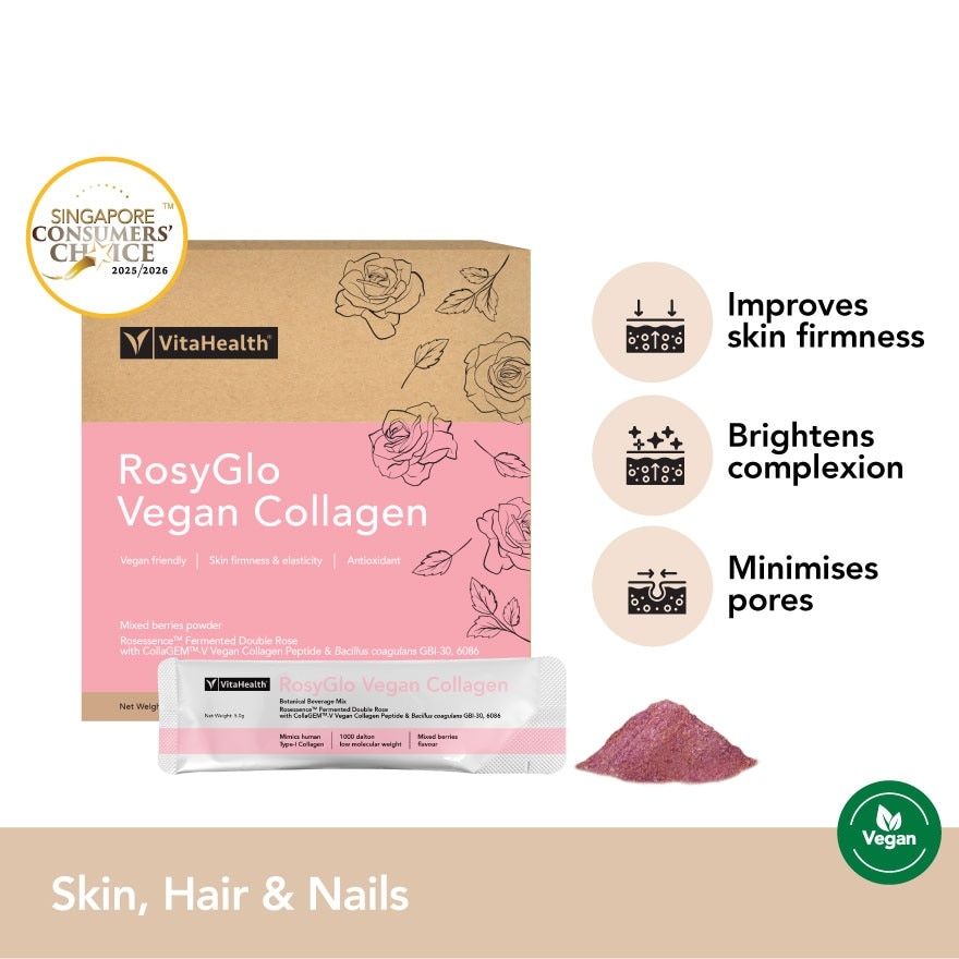 RosyGlo Vegan Collagen Sachet 5g x 14s