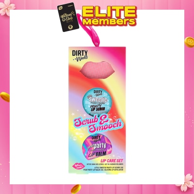 DIRTY WORKS Scrub & Smooch Lip Care Set 2s
