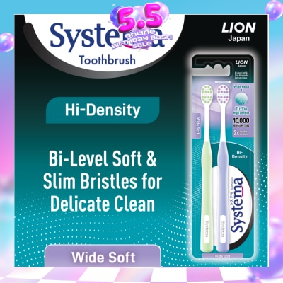 SYSTEMA - Hi-Density Toothbrush (Wide Soft) 2s