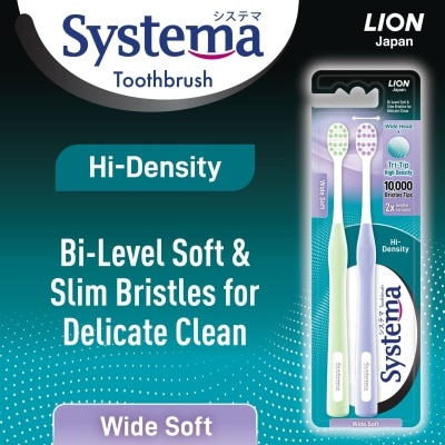 SYSTEMA Hi-Density Toothbrush (Wide Soft) 2s