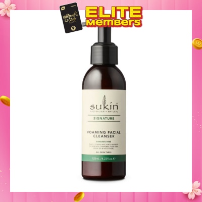 SUKIN Foaming Facial Cleanser Pump Signature 125ml