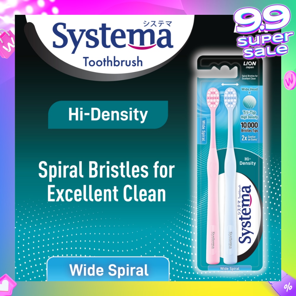 Hi-Density Toothbrush (Wide Spiral) 2s