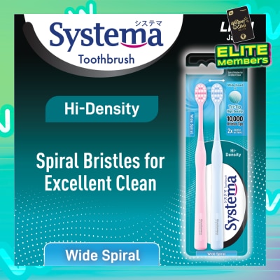 SYSTEMA Hi-Density Toothbrush (Wide Spiral) 2s
