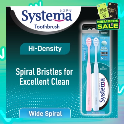 SYSTEMA Hi-Density Toothbrush (Wide Spiral) 2s