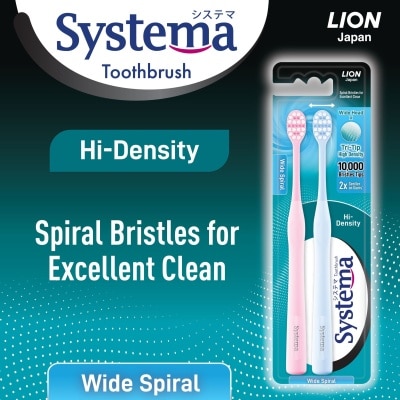 SYSTEMA Hi-Density Toothbrush (Wide Spiral) 2s