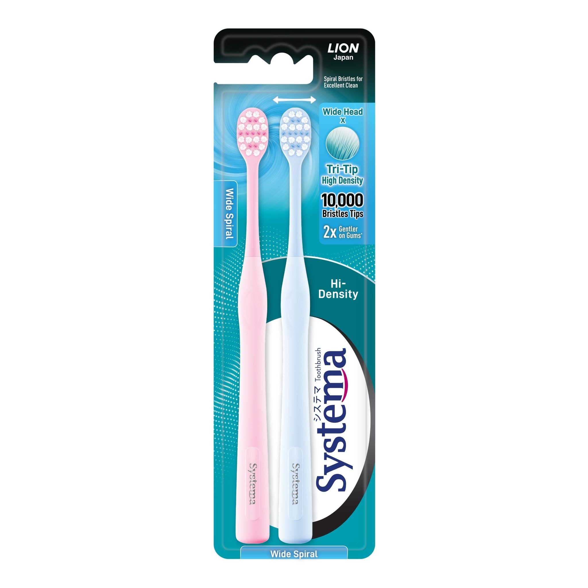 Hi-Density Toothbrush (Wide Spiral) 2s