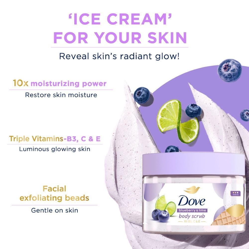 Ice-Cream Body Scrub Blueberry & Lime 280g