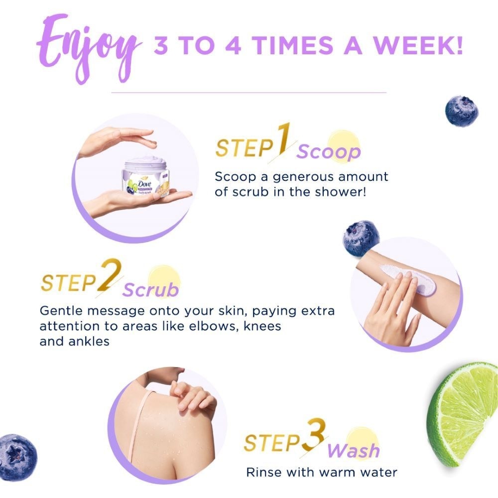 Ice-Cream Body Scrub Blueberry & Lime 280g