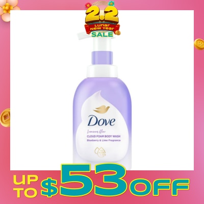 DOVE Cloud Foam Body Wash Blueberry & Lime 400ml