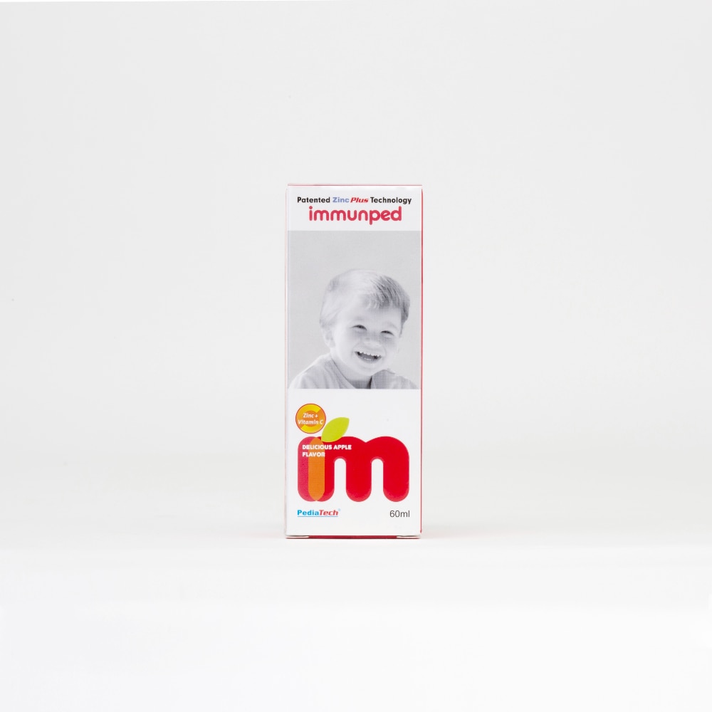 Immunped Zinc + Vitamin C Apple Syrup 60ml