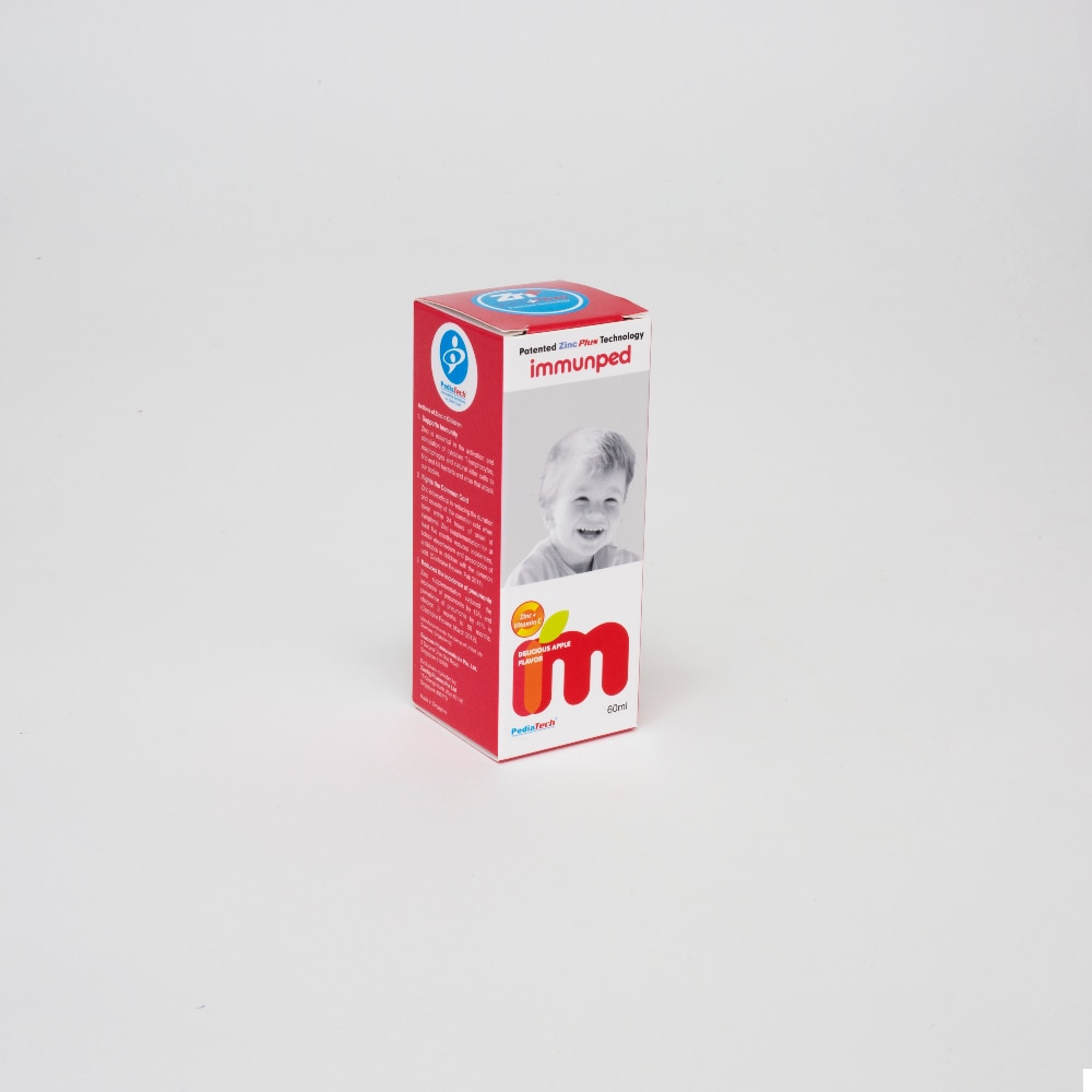 Immunped Zinc + Vitamin C Apple Syrup 60ml
