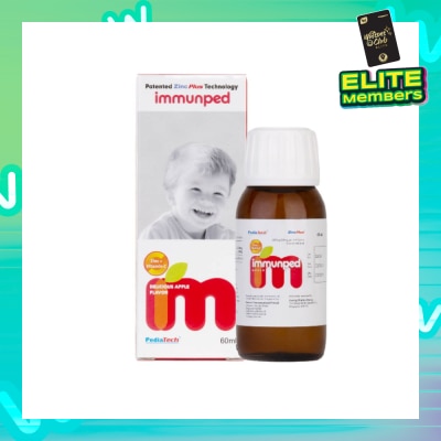 PEDIATECH Immunped Zinc + Vitamin C Apple Syrup 60ml